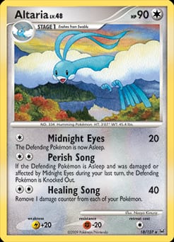 2009 Platinum Altaria #18 card