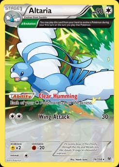 2015 Roaring Skies Altaria #74 card