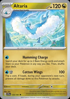 2024 Surging Sparks Altaria #134 card