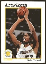 1991-92 Hoops Base Set Alton Lister #70 card