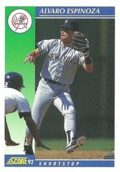1992 Score Base Set Alvaro Espinoza #41 card