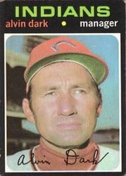 1971 Topps Base Set Alvin Dark #397 card