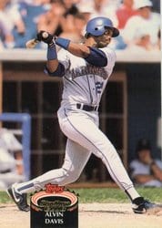 1992 Stadium Club Base Set Alvin Davis #90 card