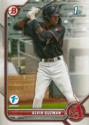 2022 Bowman 1st Edition Base Set Alvin Guzman #BPPF-18 card