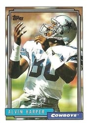 1992 Topps Base Set Alvin Harper #28 card