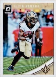 2018 Donruss Optic Base Set Alvin Kamara #69 card