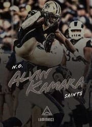2018 Panini Luminance Base Set Alvin Kamara #82 card
