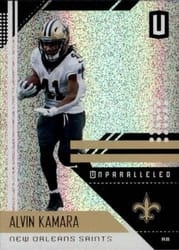2018 Panini Unparalleled Base Set Alvin Kamara #134 card