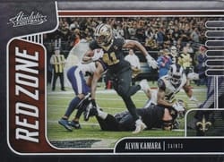 2019 Panini Absolute Red Zone Alvin Kamara #3 card