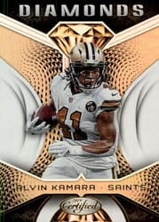 2019 Panini Certified Diamonds Alvin Kamara #DI-AK card
