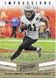 2019 Panini Prestige Impressions Alvin Kamara #IP-AK card