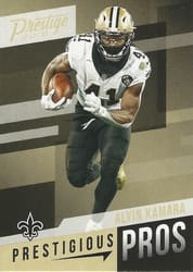 2019 Panini Prestige Prestigious Pros Alvin Kamara #PP-AK card