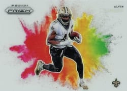 2019 Panini Prizm Color Blast Alvin Kamara #9 card