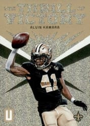 2019 Panini Unparalleled The Thrill of Victory Alvin Kamara #TV-AKA card