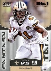 2019 Score Fantasy Stars Alvin Kamara #FS-10 card
