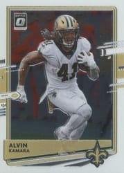 2020 Donruss Optic Base Set Alvin Kamara #70 card