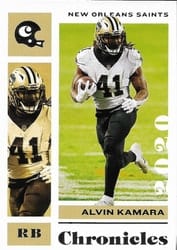 2020 Panini Chronicles Base Set Alvin Kamara #68 card