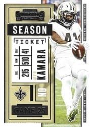 2020 Panini Contenders Base Set Alvin Kamara #39 card