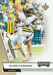 2020 Panini Playoff Base Set Alvin Kamara #137 card