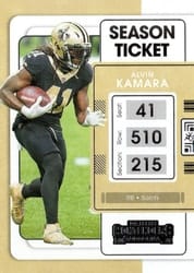 2021 Panini Contenders Base Set Alvin Kamara #71 card