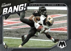 2021 Panini Mosaic Bang! Alvin Kamara #5 card