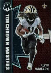 2021 Panini Mosaic Touchdown Masters Alvin Kamara #1 card