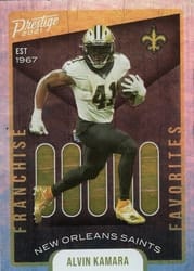 2021 Panini Prestige Franchise Favorites Alvin Kamara #FF-9 card
