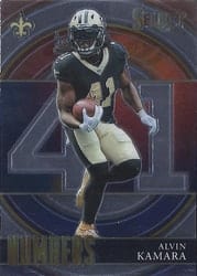 2021 Panini Select Select Numbers Alvin Kamara #SN-19 card
