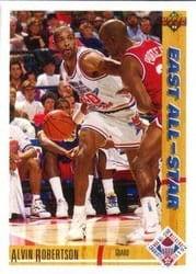 1991-92 Upper Deck Base Set Alvin Robertson #64 card