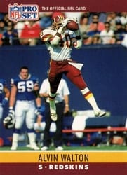 1990 Pro Set Base Set Alvin Walton #332 card