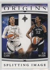 2024 Panini Origins WNBA Splitting Image Alysha Clark/A'ja Wilson #5 card