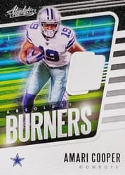 2020 Panini Absolute Absolute Burners Relics Amari Cooper #14 card