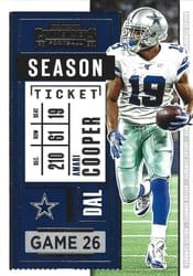 2020 Panini Contenders Base Set Amari Cooper #74 card