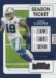 2021 Panini Contenders Base Set Amari Cooper #27 card