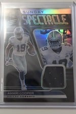 2021 Panini Spectra Sunday Spectacle Amari Cooper Hyper #SS-AC card