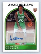 2025-26 NBA Hoops 1989 Hoops Signatures Amari Williams #89S-AW card