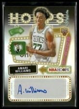 2025-26 NBA Hoops Hoops Rookie First Signs Amari Williams #HFS-AW card