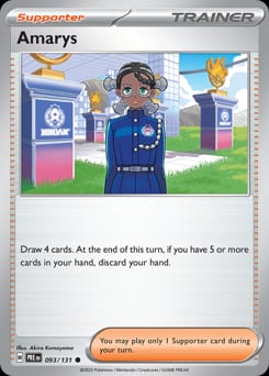 Prismatic Evolutions Amarys #93 card