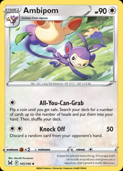 Lost Origin Ambipom #145 card