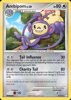 Mysterious Treasures Ambipom #3 card