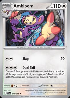 2025 Phantasmal Flames Ambipom #79 card
