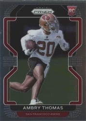 2021 Panini Prizm Base Set Ambry Thomas #439 card