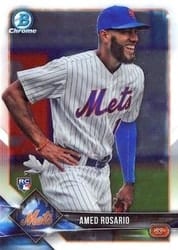 2018 Bowman Chrome Base Set Amed Rosario #11b card