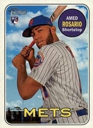 2018 Topps Heritage Base Set Amed Rosario #31b card