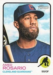 2022 Topps Heritage Base Set Amed Rosario #172 card