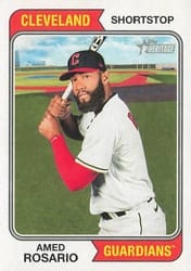 2023 Topps Heritage Base Set Amed Rosario #111 card