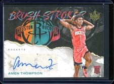 2023-24 Panini Court Kings Brush Strokes Autographs Amen Thompson #BR-AMN