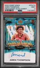 2023-24 Panini Court Kings Fresh Paint Autographs Amen Thompson #FP-ATH card