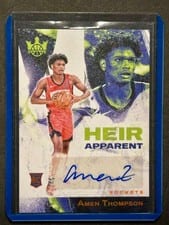 2023-24 Panini Court Kings Heir Apparent Autographs Amen Thompson #HA-ATR card