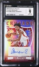 2023-24 Panini Phoenix Crusade Signatures Amen Thompson #CS-AME card